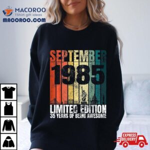 Vintage September Bday Gifts Years Old Th Birthday Tshirt