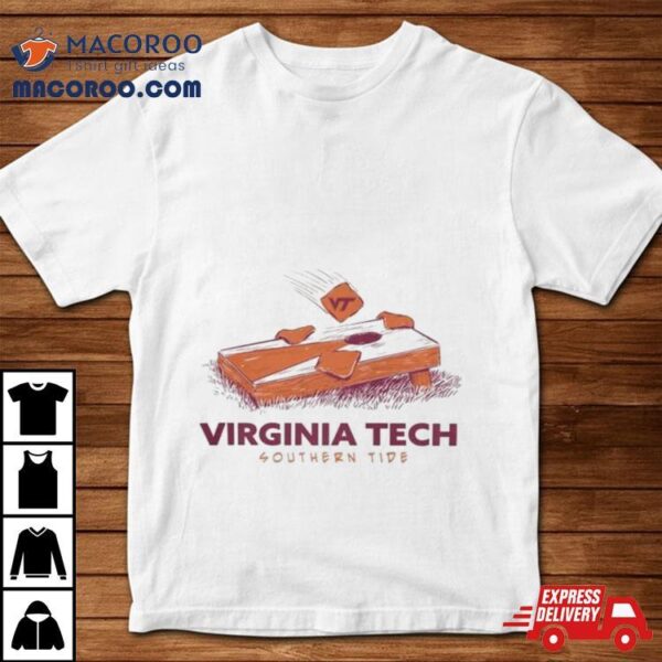 Virginia Tech Cornhole Logo Virginia Tech Southern Tide Shirt