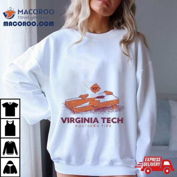 Virginia Tech Cornhole Logo Virginia Tech Southern Tide Shirt