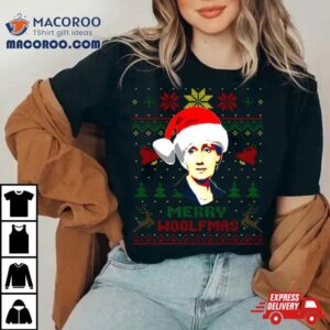 Virginia Woolf Merry Woolfmas Funny Christmas Tshirt