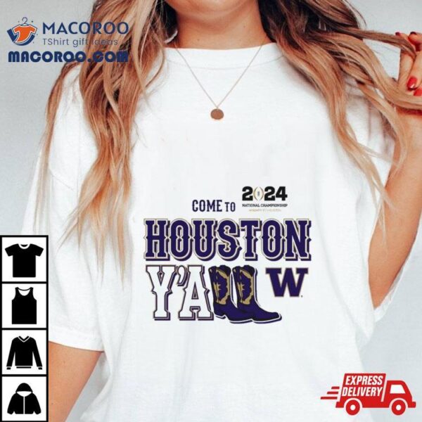 Washington Football 2024 Welcome To Houston Crew Retro Shirt