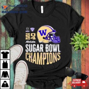 Washington Huskies Sugar Bowl Champions Purple Helmet Tshirt