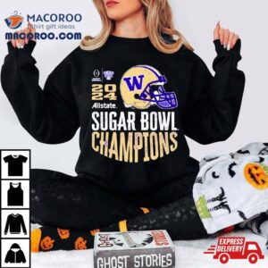 Washington Huskies Sugar Bowl Champions Purple Helmet Tshirt