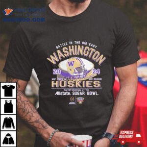 Washington Huskies Battle In The Big Easy Sugar Bowl Stadium Tshirt