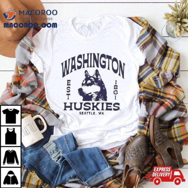 Washington Huskies Est 1861 Seattle Wa Mascot Shirt