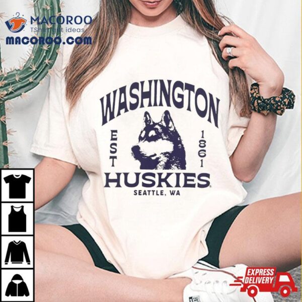 Washington Huskies Est 1861 Seattle Wa Mascot Shirt