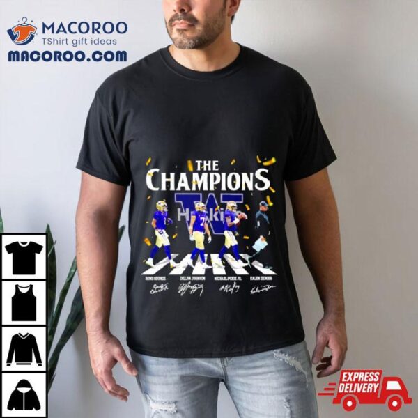 Washington Huskies Football The Champions 2024 Season Shirt