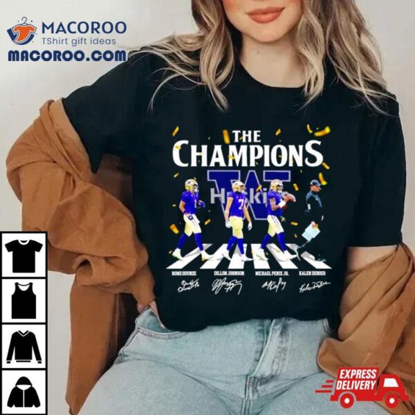 Washington Huskies Football The Champions 2024 Season Shirt