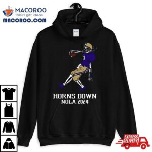 Washington Huskies Horns Down Nola Skeleton Tshirt