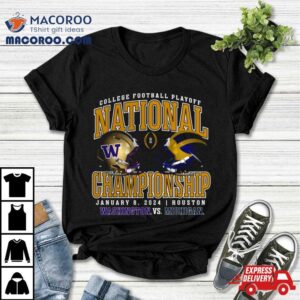 Washington Huskies Vs Michigan Wolverines Cfp National Championship Game Head To Head Stadium Tshirt