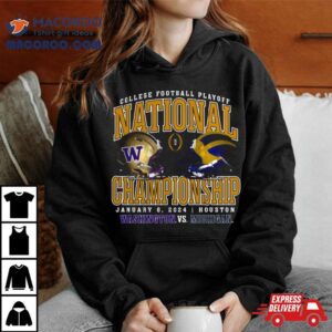 Washington Huskies Vs Michigan Wolverines Cfp National Championship Game Head To Head Stadium Tshirt