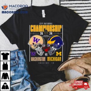 Washington Huskies Vs Michigan Wolverines Helmet Cfp National Championship Houston Tx Tshirt