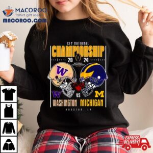 Washington Huskies Vs Michigan Wolverines Helmet Cfp National Championship Houston Tx Tshirt