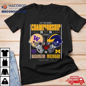 Washington Huskies Vs Michigan Wolverines Helmet Cfp National Championship Houston Tx Tshirt