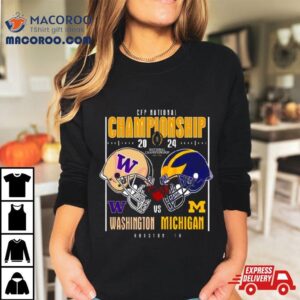 Washington Huskies Vs Michigan Wolverines Helmet Cfp National Championship Houston Tx Tshirt