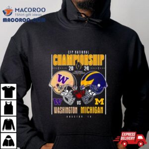 Washington Huskies Vs Michigan Wolverines Helmet Cfp National Championship Houston Tx Tshirt