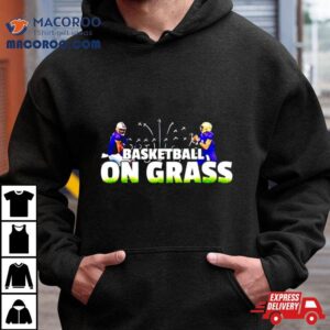 Washington Husky Basketball On Grass Shirt