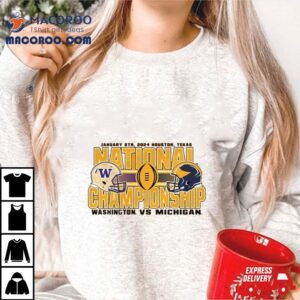 Washington Wildcats Vs Michigan Wolverines National Championship January Th Houston Texas Tshirt