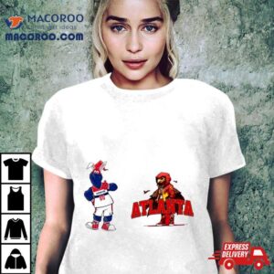 Washington Wizards Vs Atlanta Hawks Nba Mascot Cartoon Basketball Tshirt