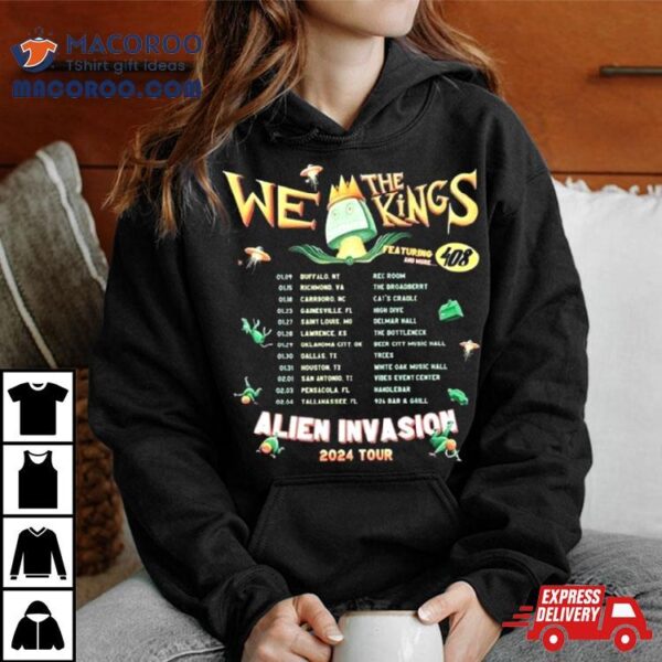 We The Kings Alien Tour 2024 T Shirt