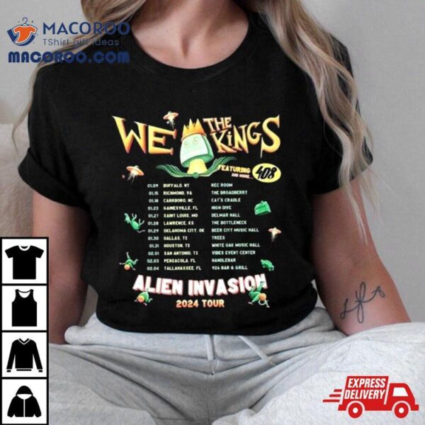 We The Kings Alien Tour 2024 T Shirt