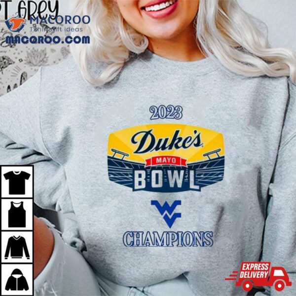 West Virginia 2023 Duke’s Mayo Bowl Champions Shirt