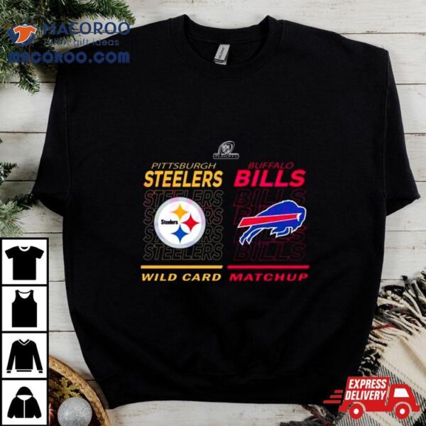 Wild Card Matchup Buffalo Bills Vs Pittsburgh Steelers Nfl Playoffs 2024 T Shirt