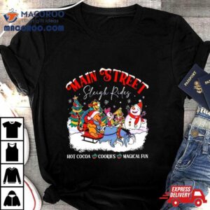 Winnie The Pooh Main Street Sleigh Rides Christmas T Shirt