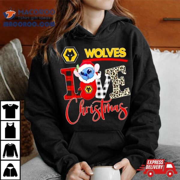 Wolverhampton Wanderers Stitch Love Christmas Shirt