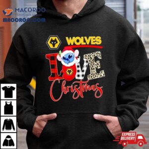 Wolverhampton Wanderers Stitch Love Christmas Tshirt