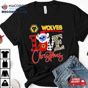 Wolverhampton Wanderers Stitch Love Christmas Tshirt