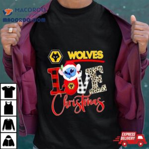 Wolverhampton Wanderers Stitch Love Christmas Tshirt