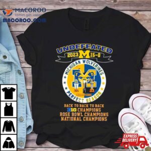 Wolverines Undefeated Perfect Season Back To Back To Back B Football Champions Tshirt