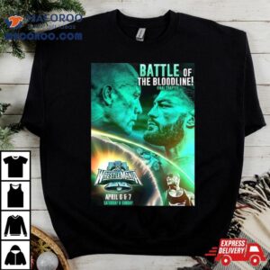 Wwe Wrestlemania Roman Reigns Vs The Rock Battle Of The Bloodline Final Chapter Tshirt