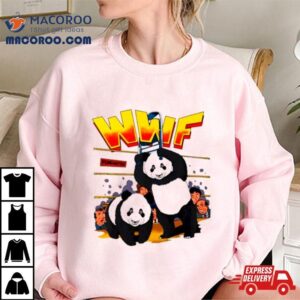 Wwf Panda Wwe Parody Tshirt