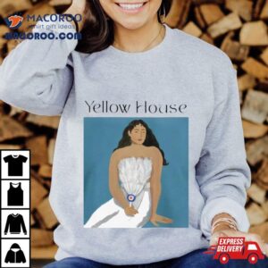 Yellow House Tahitian Blue Woman Tshirt