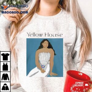 Yellow House Tahitian Blue Woman Tshirt