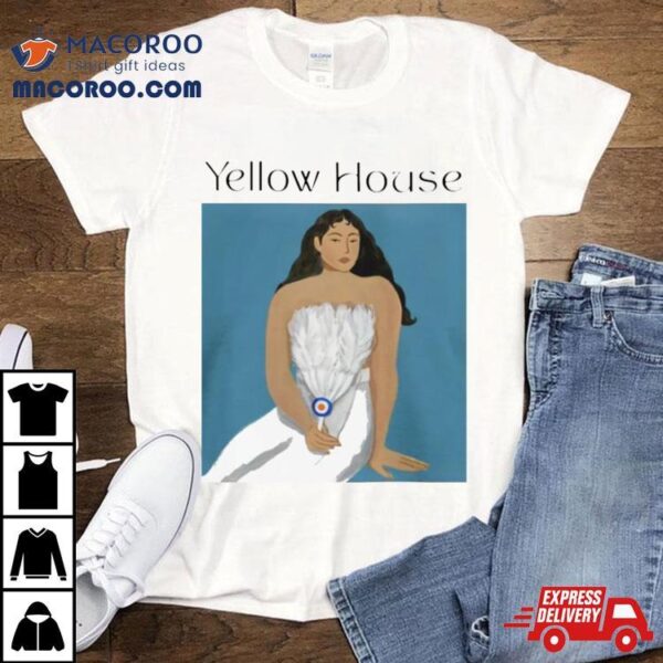 Yellow House Tahitian Blue Woman T Shirt
