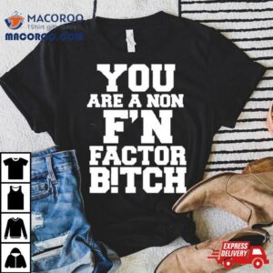 You Are A Non Fn Factor Bitch Tshirt