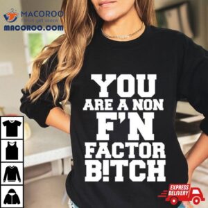 You Are A Non Fn Factor Bitch Tshirt