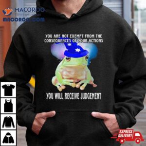 You Are Not Exempt From The Consequences Of Your Actions You Will Receive Judgement Shirt