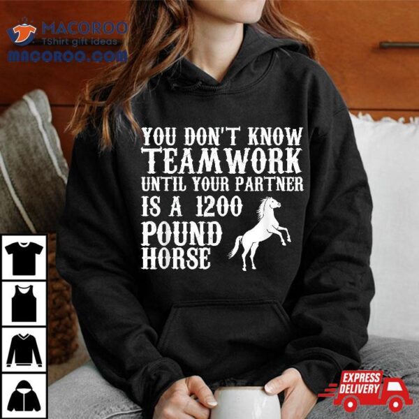 You Don’t Know Teamwork Funny Horse Shirt