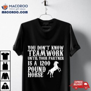 You Don T Know Teamwork Funny Horse Tshirt