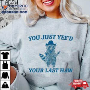 You Just Yee D Your Last Haw Retro Vintage Raccoon Meme Tshirt