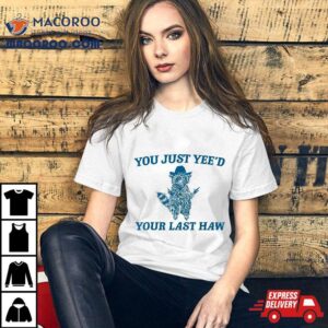 You Just Yee D Your Last Haw Retro Vintage Raccoon Meme Tshirt