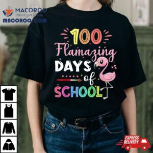 Amazing Days Of School Cute Flamingo Student Teacher Tshirt