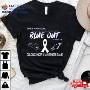 3rd Annual Dave Kahmann Blue Out Night Colon Cancer Awareness Game Shirt