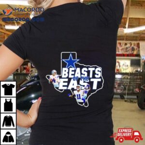 Dallas Cowboys Football Player Beast Of The East Texas Map Tshirt