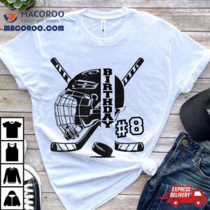 Th Birthday Ice Hockey Kids Years Old Boy Girl Fan Tshirt