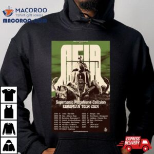 Acid Mammoth Supersonic Megatehna Collision European Tour 2024 Shirt